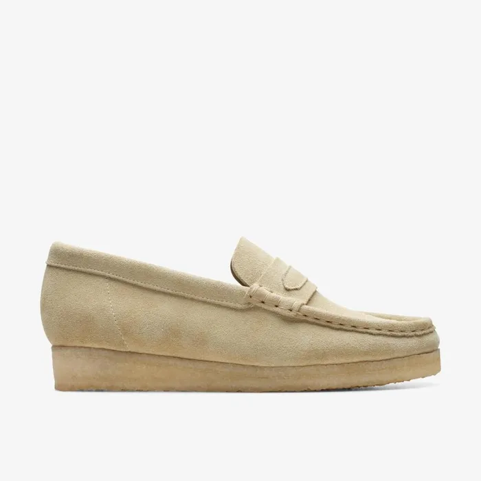 Clarks Flat Shoes Wallabee Loafer Maple Suede 8211 Women