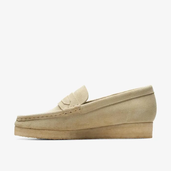 Clarks Flat Shoes Wallabee Loafer Maple Suede 8211 Women