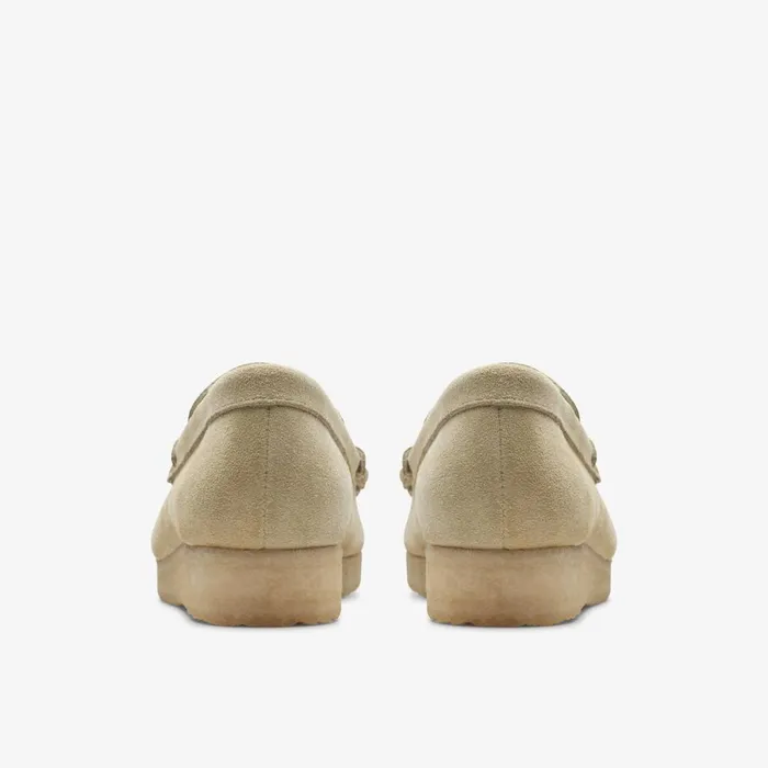 Clarks Flat Shoes Wallabee Loafer Maple Suede 8211 Women