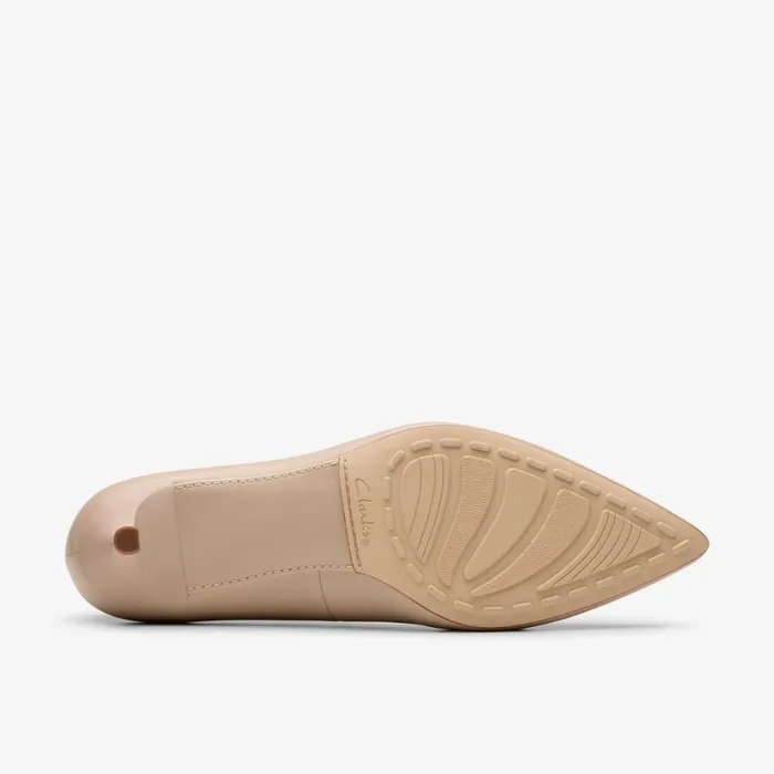 Clarks Heels Adela Court Sand Leather 8211 Women