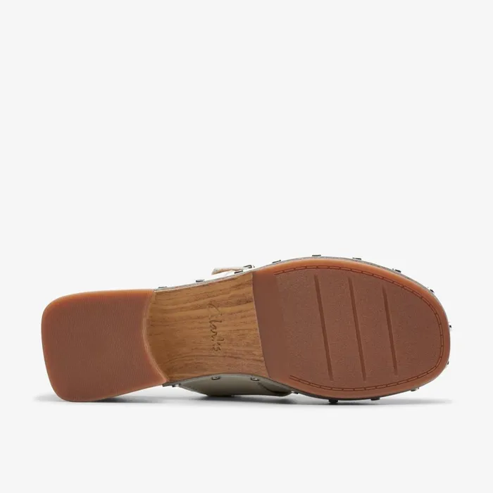 Clarks Heels Sivanne Sun White Leather 8211 Women