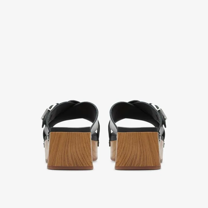 Clarks Heels Sivanne Walk Black Leather 8211 Women