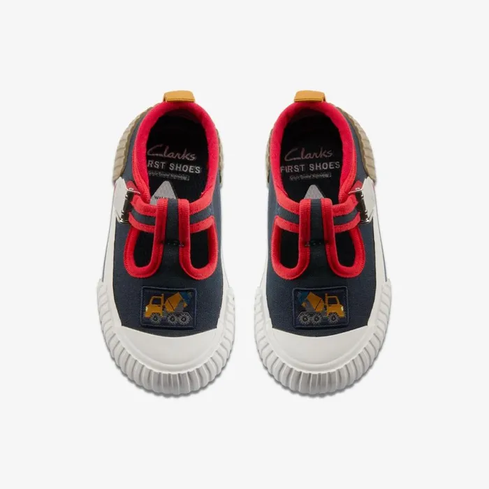 Clarks Machine Washable Foxing Beep Toddler Navy 8211 Kids