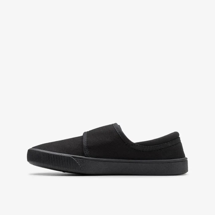 Clarks Machine Washable Hopper Run Black Fabric 8211 Kids