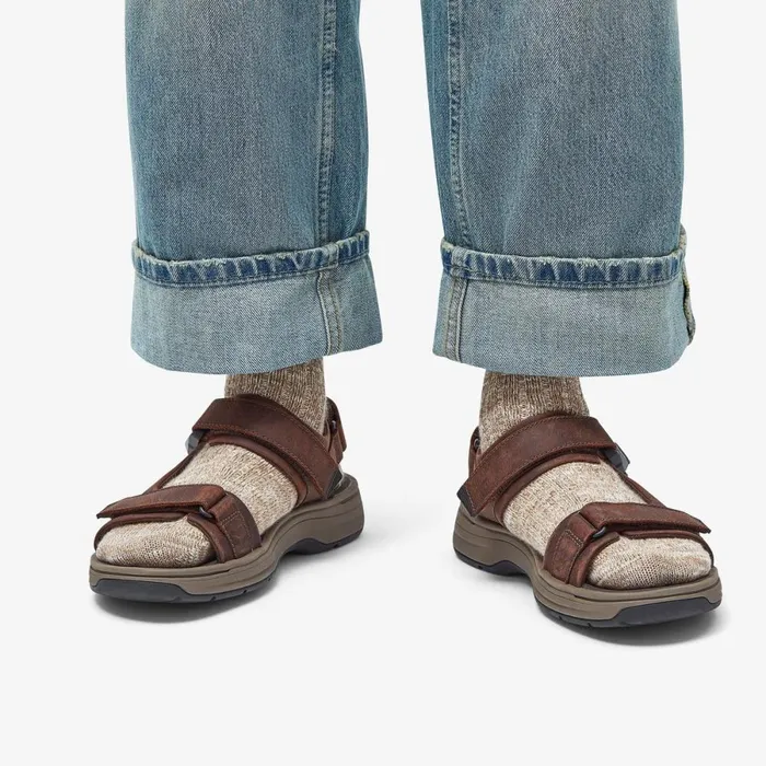 Clarks Sandals Saltway Trail Dark Brown Leather 8211 Men