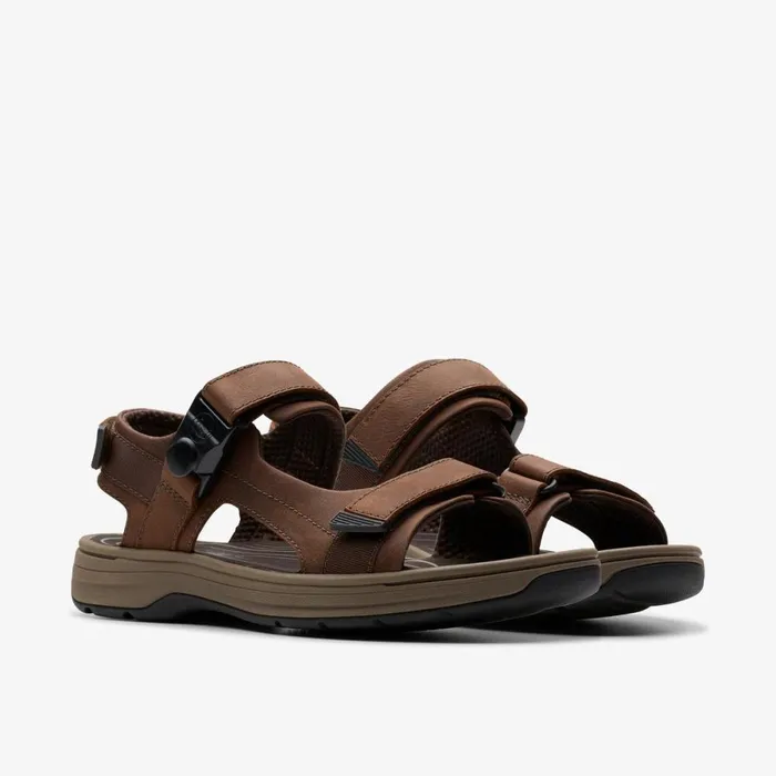 Clarks Sandals Saltway Trail Dark Brown Leather 8211 Men