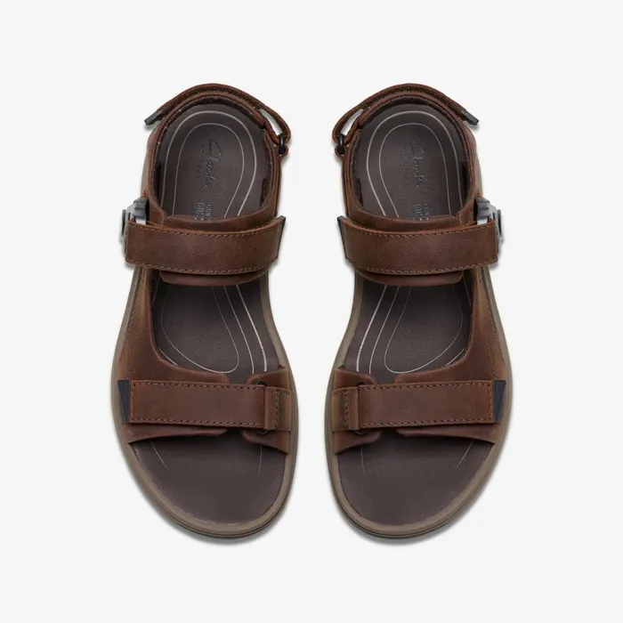 Clarks Sandals Saltway Trail Dark Brown Leather 8211 Men
