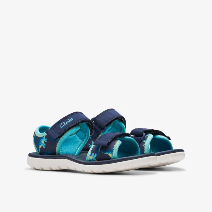 Clarks Sandals Surfing Tide Navy 8211 Kids