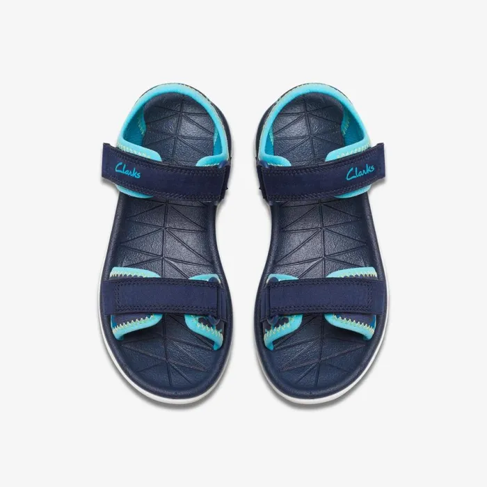 Clarks Sandals Surfing Tide Navy 8211 Kids