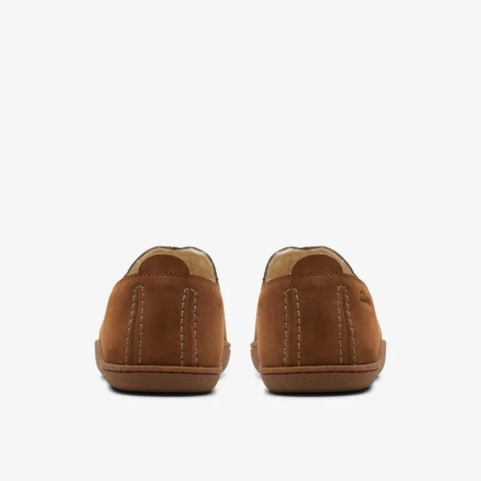 Clarks Slippers Home Mocc Slipper Tan Suede 8211 Men