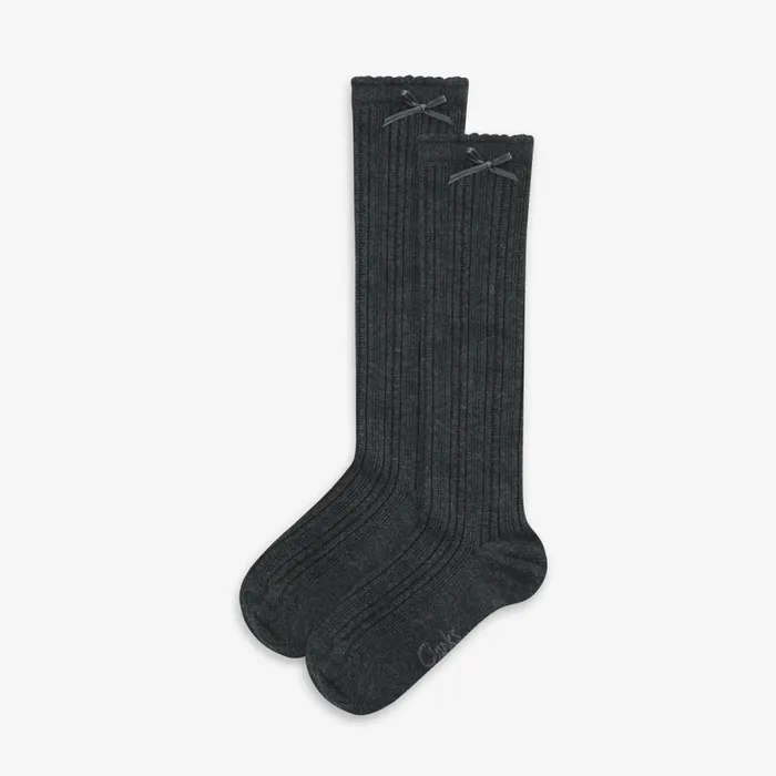 Clarks Socks and Tights Knee High Socks 2 Pack Infant Size 912 Grey 8211 Kids