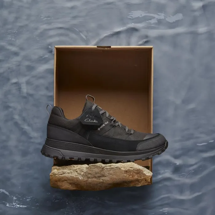 Clarks Trainers Atl Trek Run GoreTex Black 8211 Men