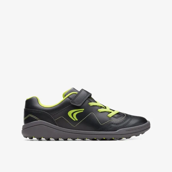 Clarks Trainers Award Fly Older Black 8211 Kids