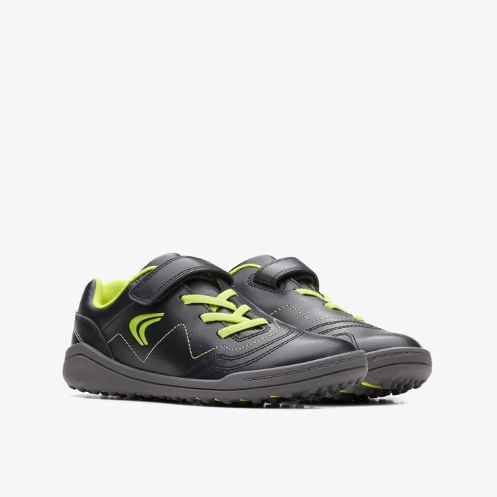Clarks Trainers Award Fly Older Black 8211 Kids