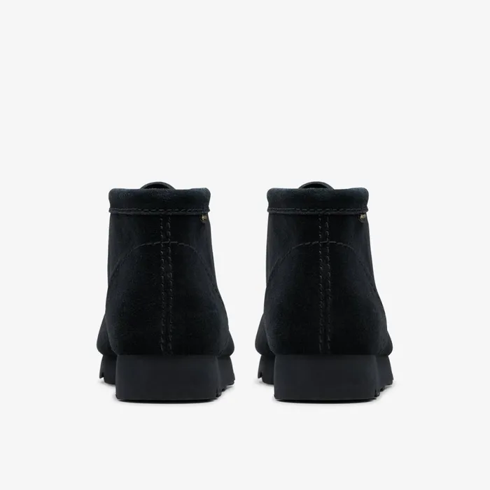 Clarks Waterproof Boots Wallabee Boot GoreTex Black Suede 8211 Men