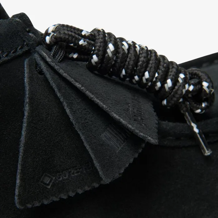 Clarks Waterproof Boots Wallabee Boot GoreTex Black Suede 8211 Men