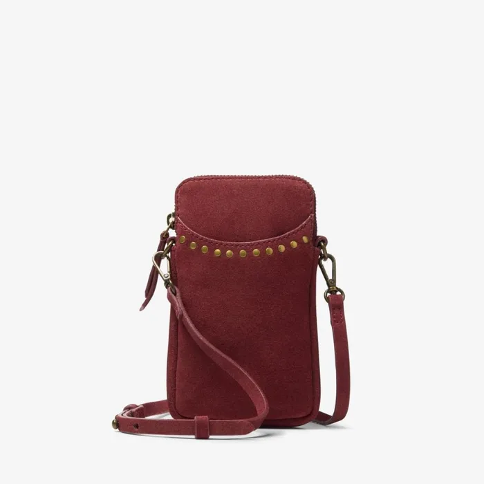 Clarks Women039s Bags Utility Phone Maroon Suede 8211 Women