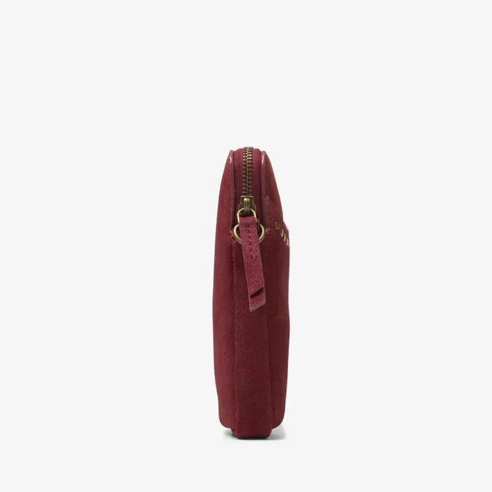 Clarks Women039s Bags Utility Phone Maroon Suede 8211 Women