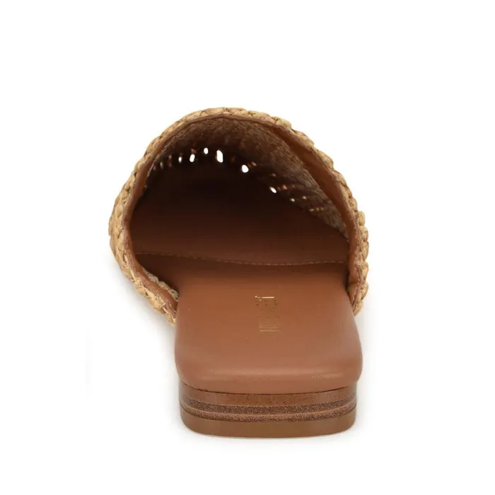 Cleigha Pointy Toe Mules Light Natural Women Nine West Flats