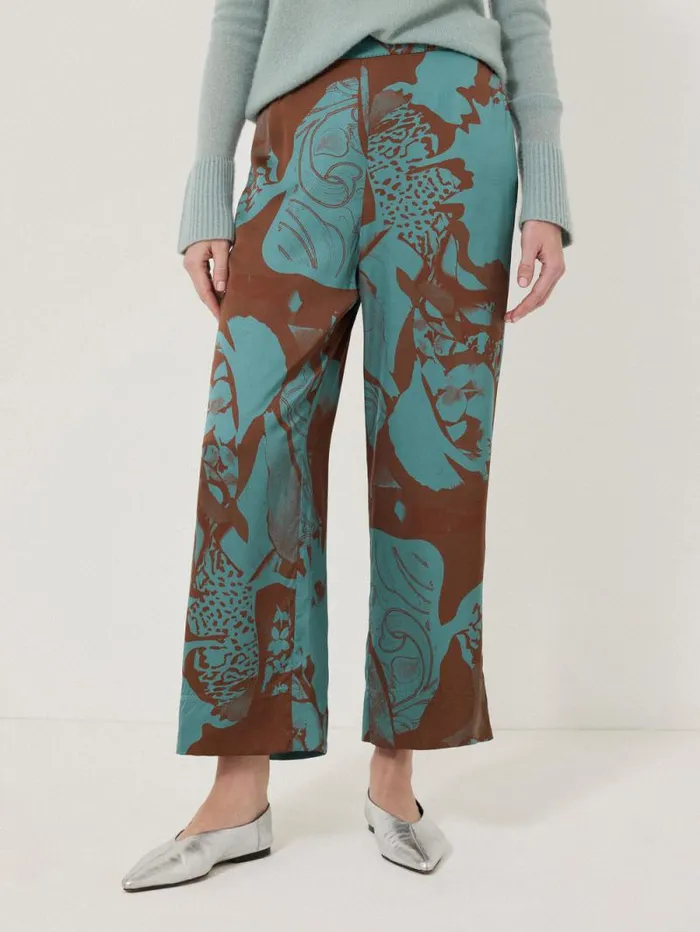 Collage Stitch Detail Trouser Blue Women Jigsaw Coords