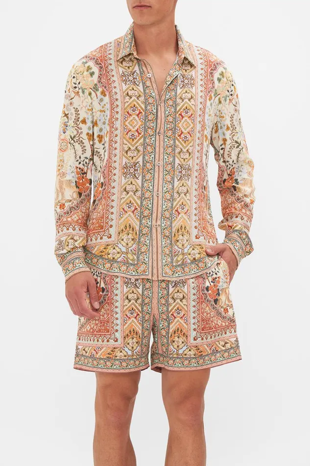 COLLARED LONG SLEEVE SHIRT IN HONOUR OF HEIRLOOMS In Honour Of Heirlooms Mens Camilla Shirts