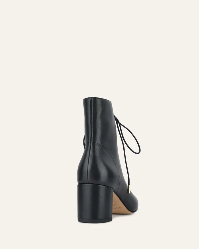 Cora mid ankle boots black leather ANKLE BOOTS jomercer Women Cora mid ankle boots black leather ANKLE BOOTS jomercer Women