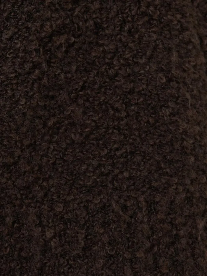 Cosy Boucle Scarf Cardi Brown Women Jigsaw Knitwear and Cashmere