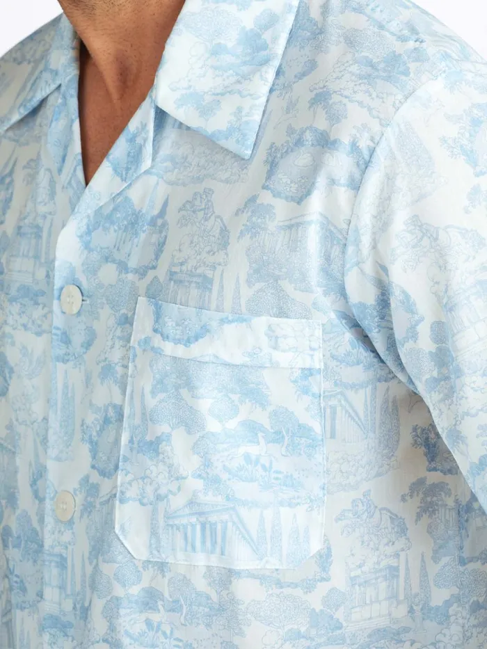 Cotton Pajamas Men Derek Rose Short Pajamas Ledbury 77 Cotton Batiste White