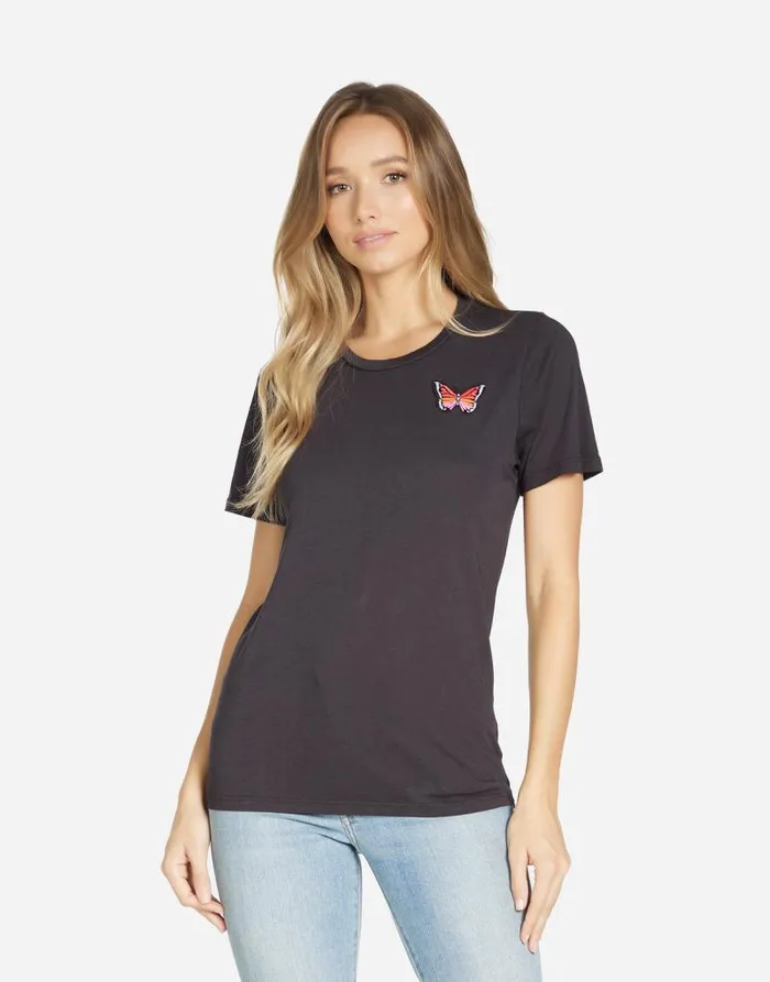 Croft Butterfly Wings Onyx Women Lauren Moshi Short Sleeve