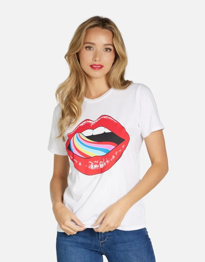 Croft Candy Lip White Women Lauren Moshi Short Sleeve