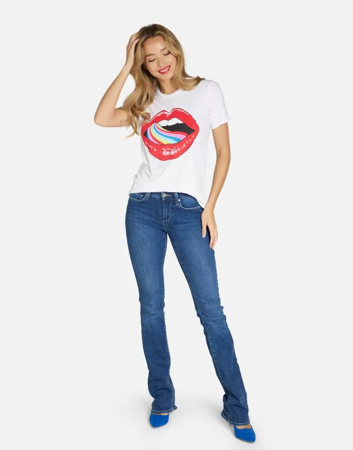 Croft Candy Lip White Women Lauren Moshi Short Sleeve