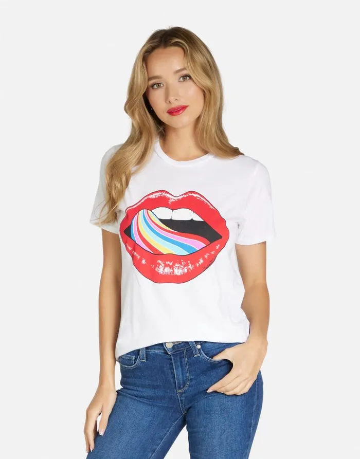 Croft Candy Lip White Women Lauren Moshi Short Sleeve