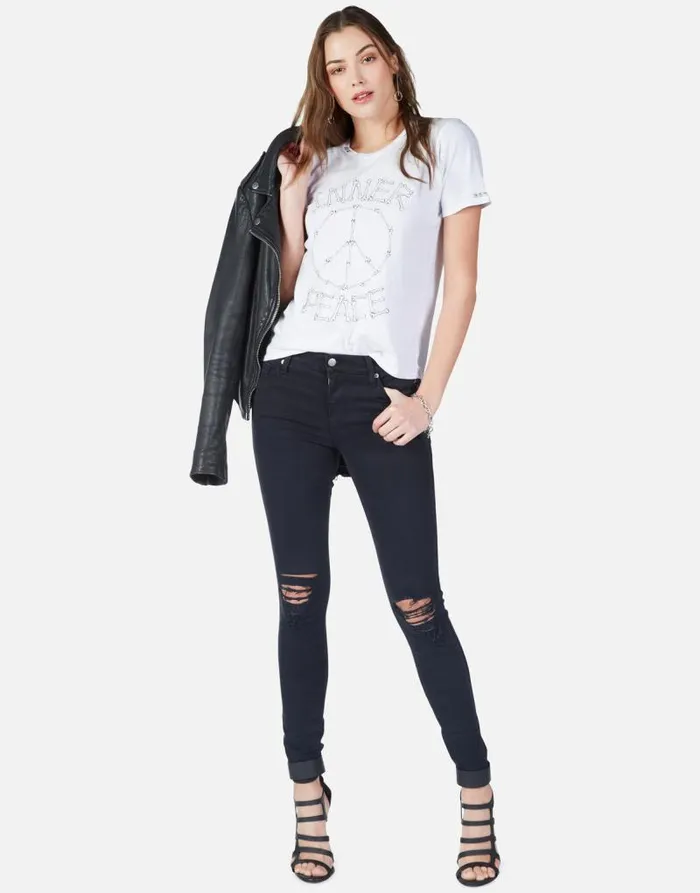 Croft Inner Peace White Women Lauren Moshi Short Sleeve