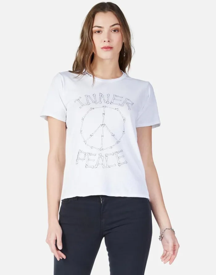 Croft Inner Peace White Women Lauren Moshi Short Sleeve