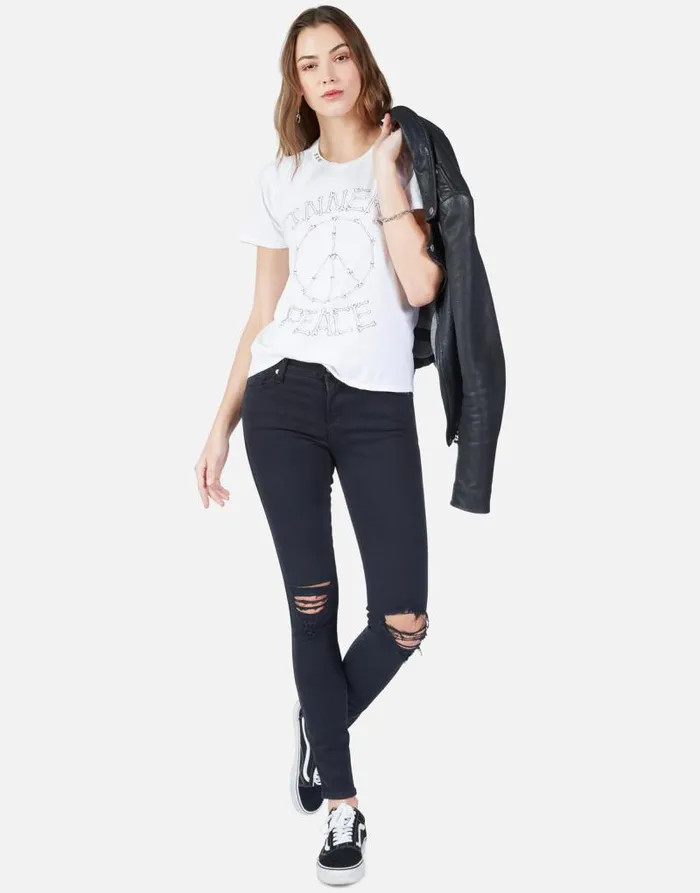 Croft Inner Peace White Women Lauren Moshi Short Sleeve