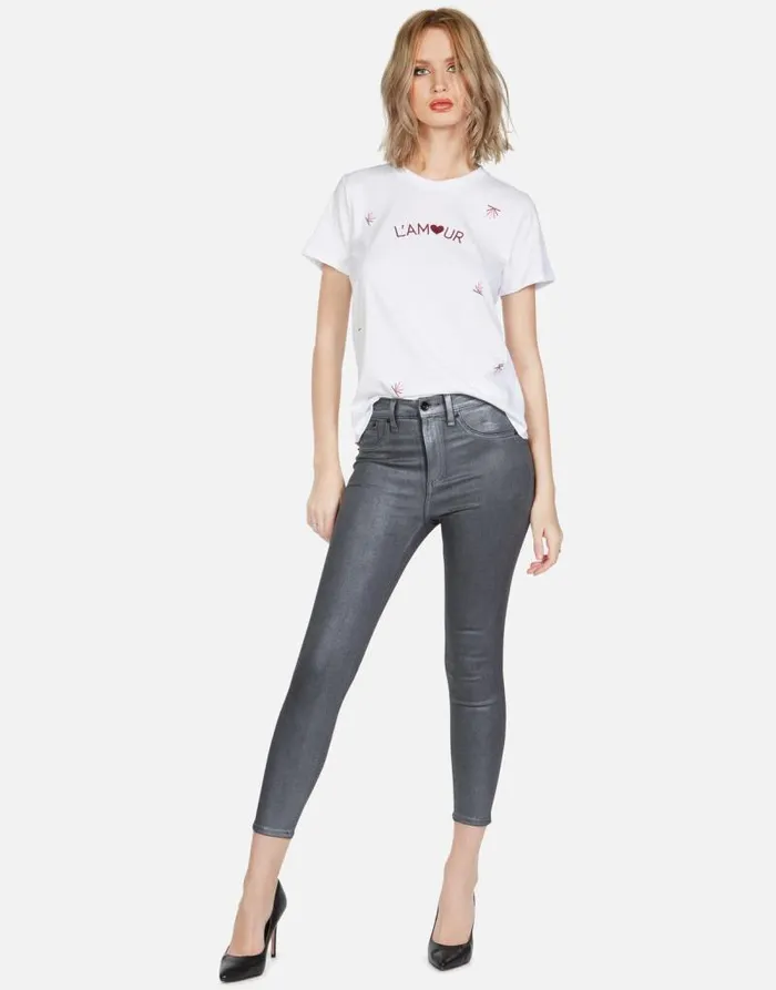 Croft L039Amour White Women Lauren Moshi Short Sleeve