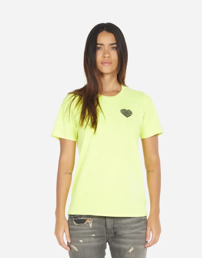 Croft Positive Happyface Neon Citrus Women Lauren Moshi Short Sleeve