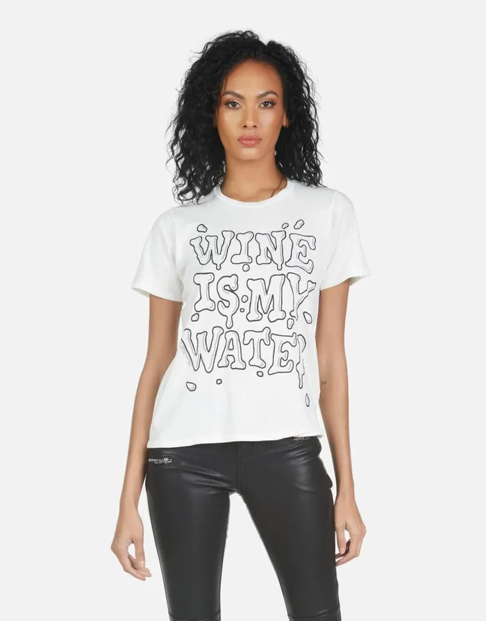 Croft Wine Is My Water Milk Women Lauren Moshi Short Sleeve