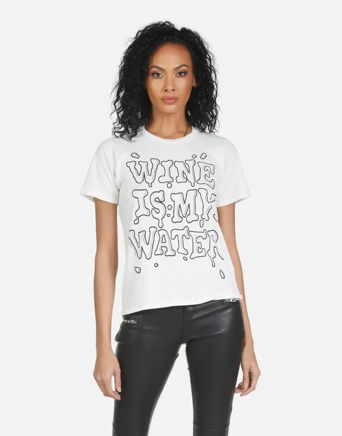Croft Wine Is My Water Milk Women Lauren Moshi Short Sleeve
