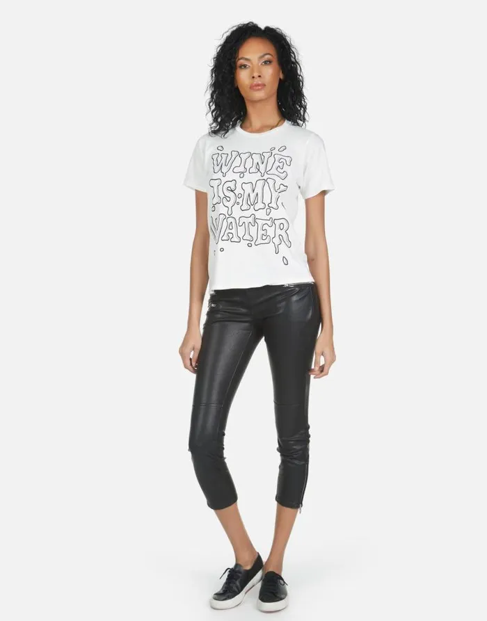 Croft Wine Is My Water Milk Women Lauren Moshi Short Sleeve