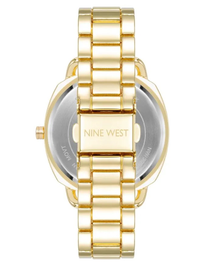 Cushion Case Watch Silvergold Women Nine West Straps