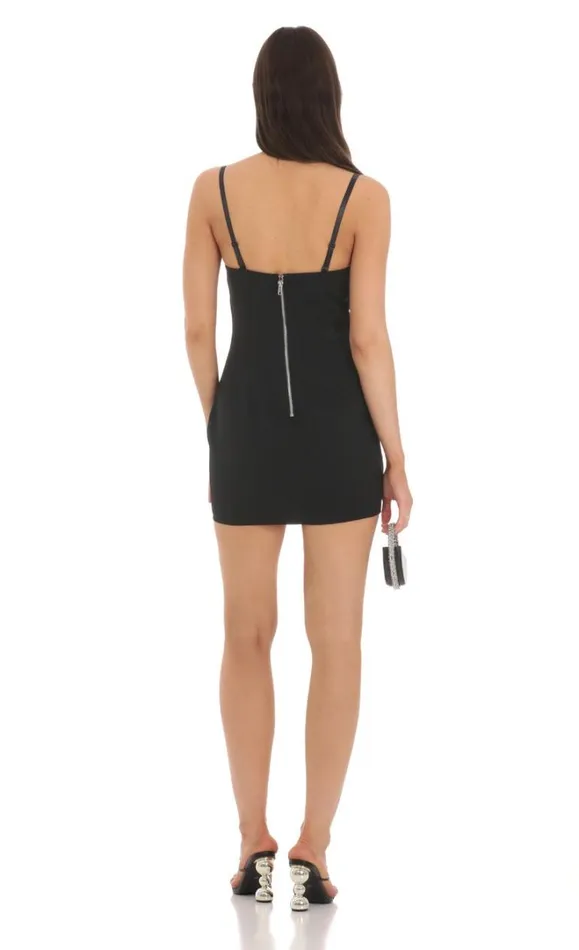 Cutout Bodycon Dress Black Women LUCY IN THE SKY Mini Dresses Cutout Bodycon Dress Black Women LUCY IN THE SKY Mini Dresses