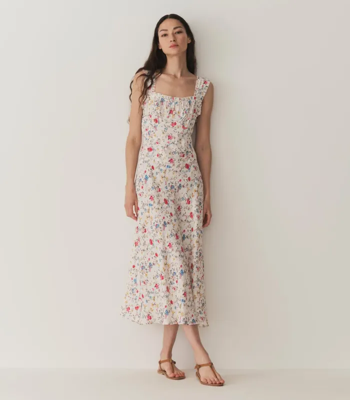 DEN Dresses Women Ascella Dress Blanc Flowering Meadow