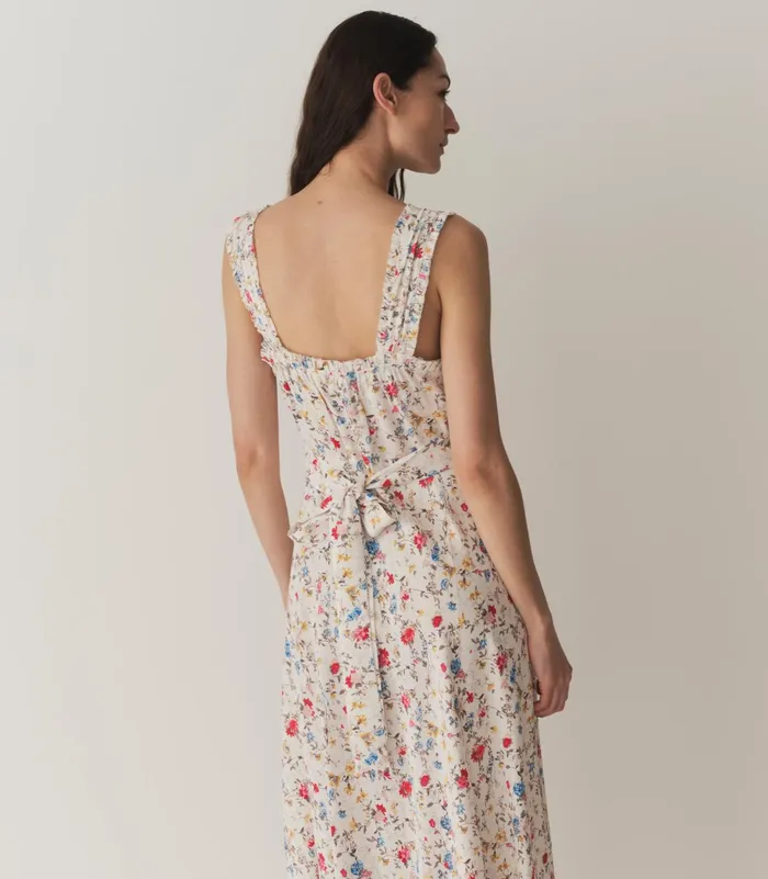 DEN Dresses Women Ascella Dress Blanc Flowering Meadow