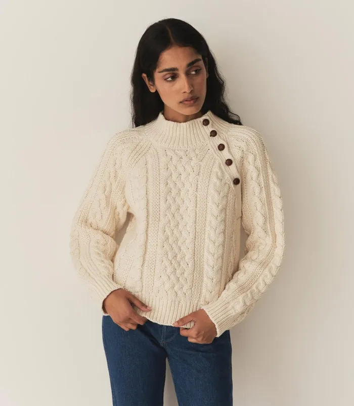 DEN Knitwear Women Norwood Sweater Cream