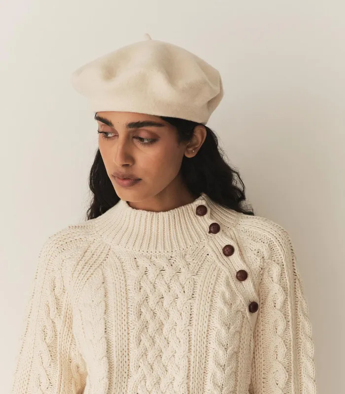DEN Knitwear Women Norwood Sweater Cream
