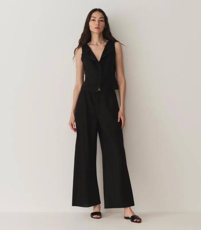 DEN Pants and Shorts Women Lavon Linen Pant Black