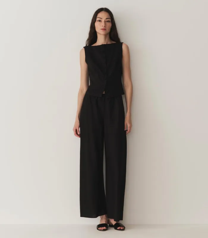DEN Pants and Shorts Women Lavon Linen Pant Black