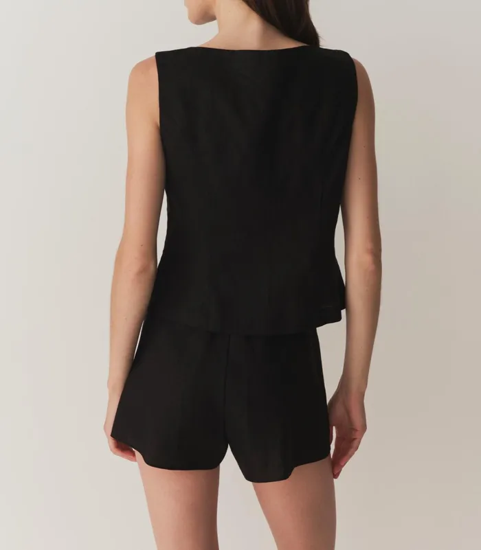 DEN Pants and Shorts Women Loren Linen Short Black