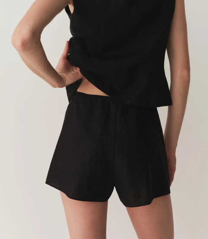 DEN Pants and Shorts Women Loren Linen Short Black